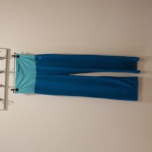 Nike foldover straight leg yoga pants